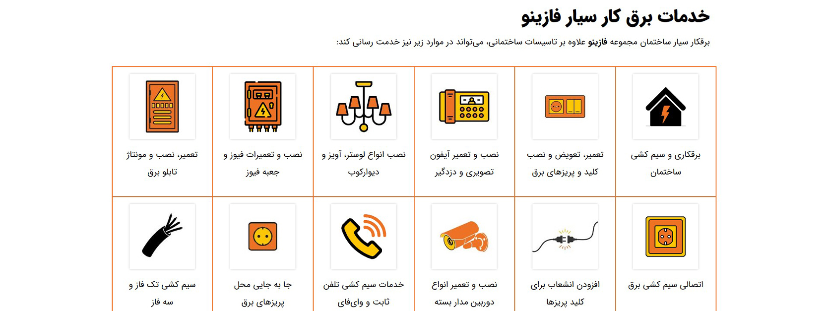 خدمات برقکاری در تهران