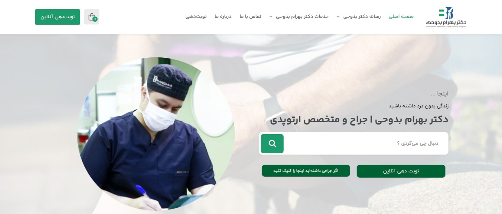 دکتر بهرام بدوحی برترین متخصص های جراحی لگن و ران در تهران
