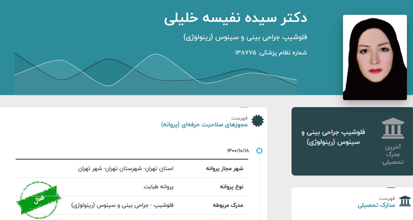دکتر سیده نفیسه خلیلی