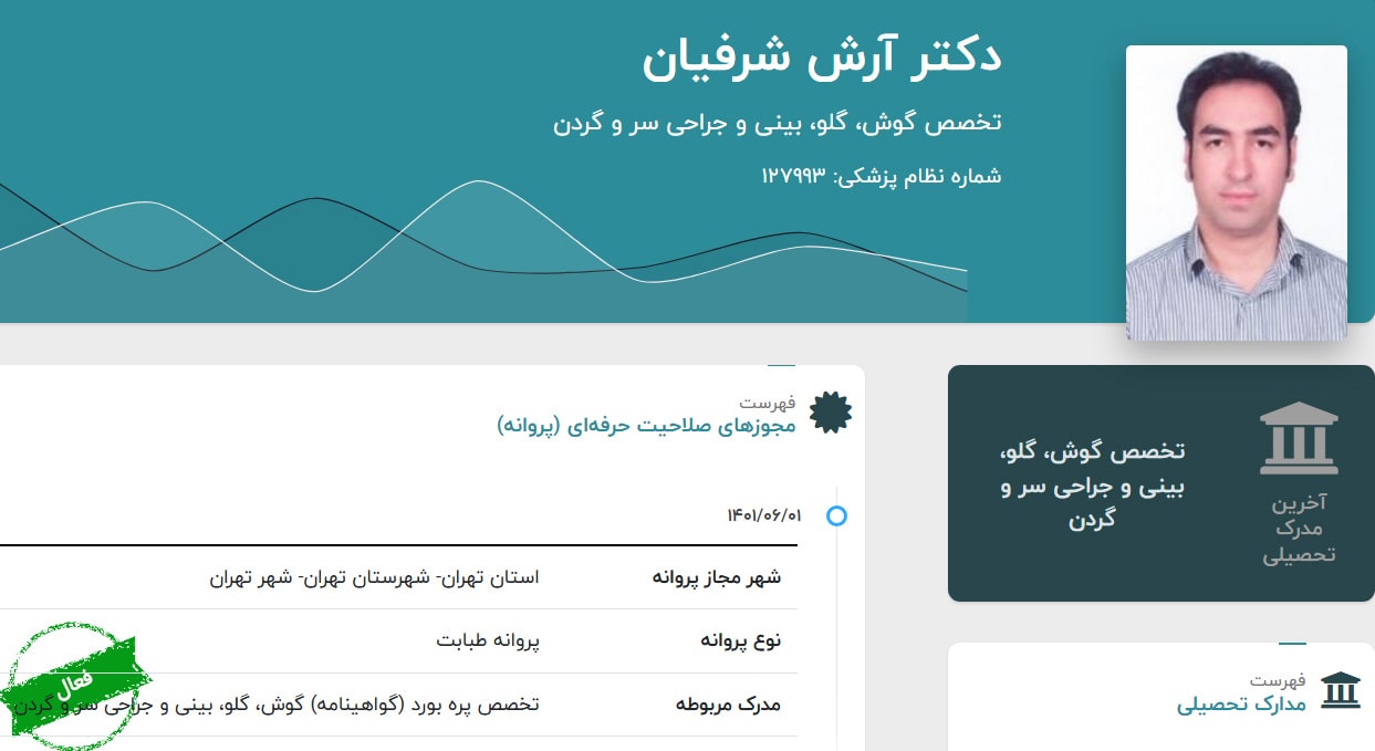 دکتر آرش شرفیان