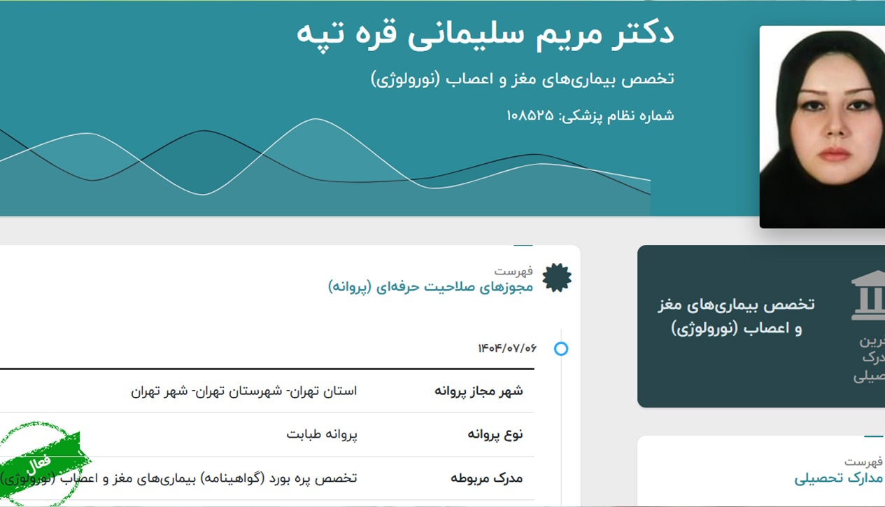 دکتر مریم سلیمانی قره تپه 